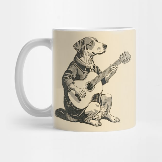 labrador retriever playing guitar by NIKA13